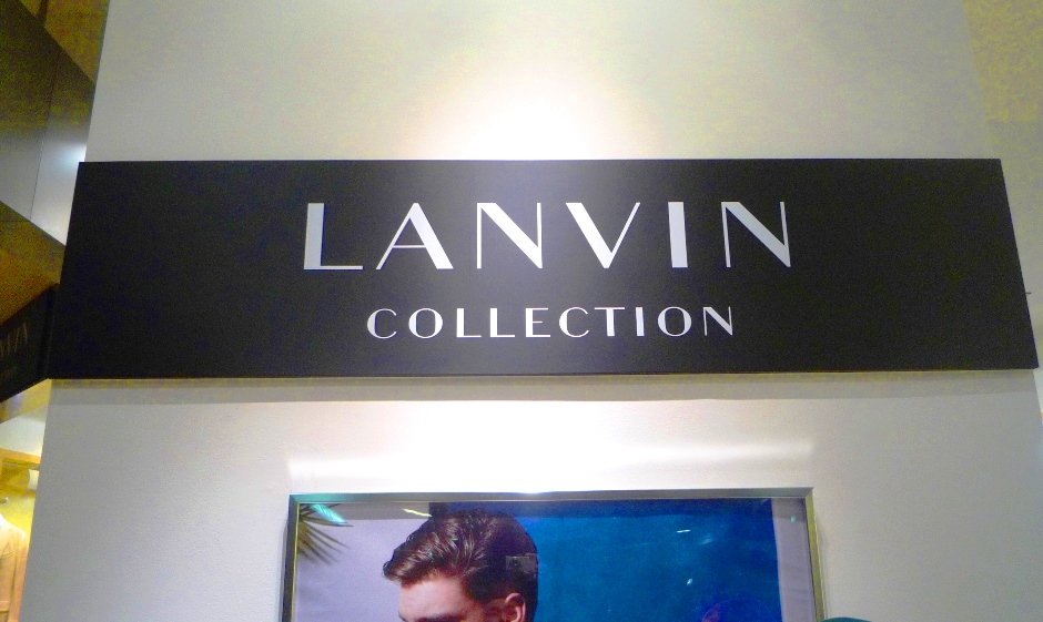 LANVIN　　ブランドロゴ　サイン取替え
